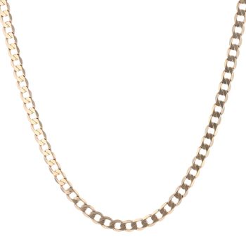 9ct Yellow Gold Curb Chain 20"