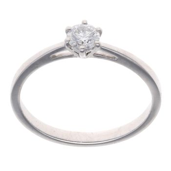 Platinum 0.33ct Brilliant Cut Diamond Solitaire Ring
