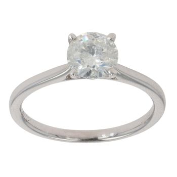 18ct White Gold 1.00ct Brilliant Cut Diamond Solitaire Ring