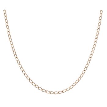 9ct Yellow Gold Curb Chain 18"