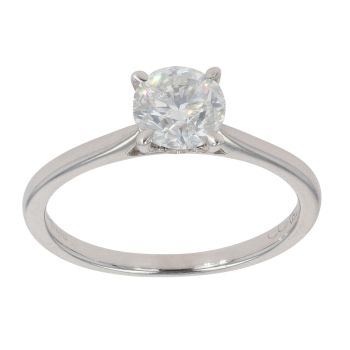 18ct White Gold 1.00ct Brilliant Cut Diamond Solitaire Ring