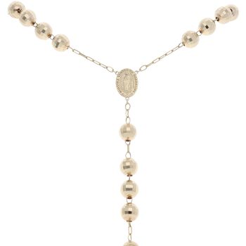 9ct Yellow Gold Rosary Beads 34"