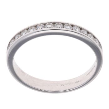18ct White Gold 0.26ct Brilliant Cut Diamond Half Eternity Ring