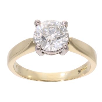 18ct Yellow Gold 1.75ct Diamond Solitaire Ring