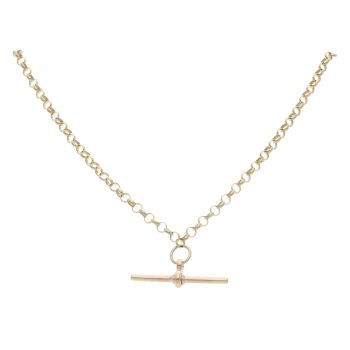 9ct Yellow Gold Belcher T-Bar Chain 20"