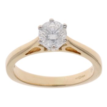 18ct Yellow Gold 0.68ct Diamond Solitaire Ring