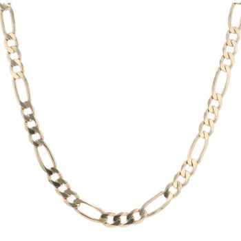 9ct Yellow Gold Figaro Chain 24"