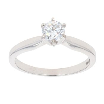 Platinum 0.50ct Diamond Solitaire Ring