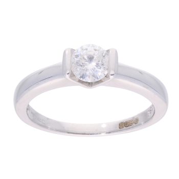 18ct White Gold 0.50ct Diamond Solitaire Ring