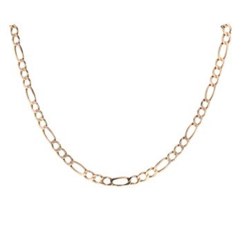 9ct Yellow Gold Figaro Chain 22"
