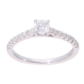 9ct White Gold 0.50ct Diamond Solitaire Ring