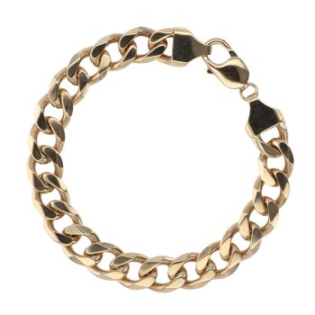9ct Yellow Gold Curb Bracelet 8.5"