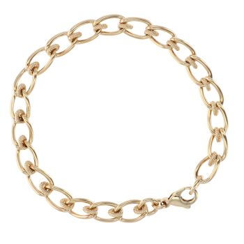 9ct Yellow Gold Fancy Bracelet 8"
