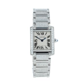 Cartier Custom Tank Francaise Pre Owned Watch Ref 2384