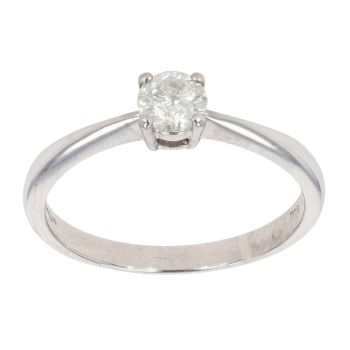 9ct White Gold 0.25ct Diamond Solitaire Ring