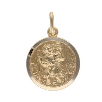 9ct Yellow Gold St. Christopher Pendant