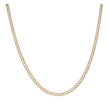 9ct Yellow Gold Curb Chain 16"