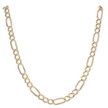 9ct Yellow Gold Figaro Chain 24"