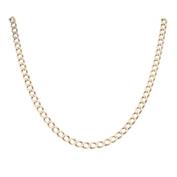 9ct Yellow Gold Curb Chain 20"