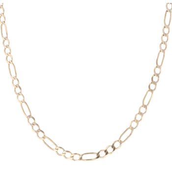 9ct Yellow Gold Figaro Chain 22"