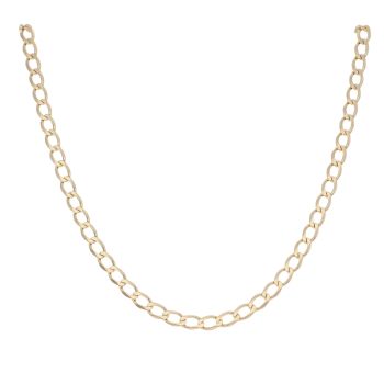9ct Yellow Gold Curb Chain 22"