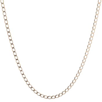 9ct Yellow Gold Curb Chain 22"