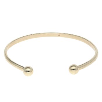 9ct Yellow Gold Plain Torque Bangle