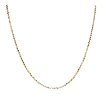 9ct Yellow Gold Box Chain 18"