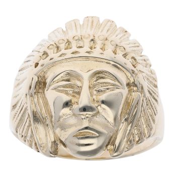 9ct Yellow Gold Native American Fancy Ring