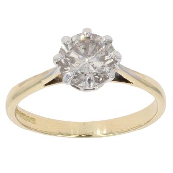 18ct Yellow Gold 1.10ct Diamond Solitaire Ring