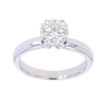 14ct White Gold 1.15ct Brilliant Cut Diamond Solitaire Ring