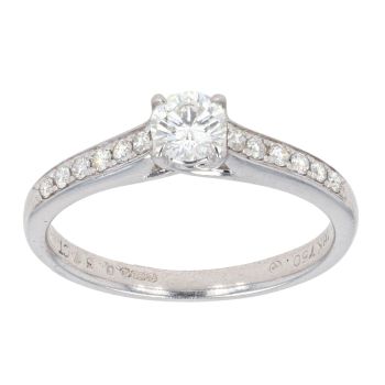 18ct White Gold 0.37ct Diamond Solitaire Ring