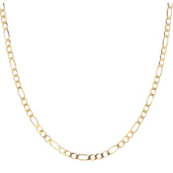 9ct Yellow Gold Figaro Chain 18"
