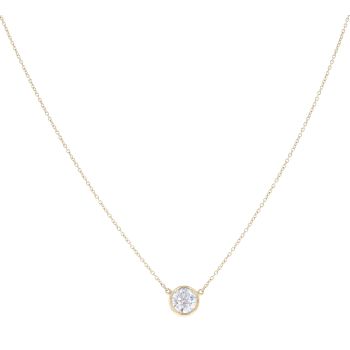 Tiffany & Co. Elsa Peretti Designed 18ct Yellow Gold 1.02ct Brilliant Cut Diamond Pendant And Chain 18"