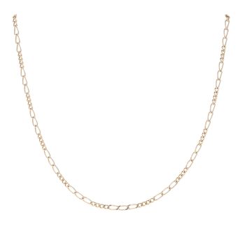 9ct Yellow Gold Figaro Chain 18"