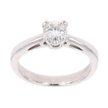 Platinum 0.50ct Brilliant Cut Diamond Solitaire Ring