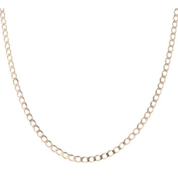 9ct Yellow Gold Curb Chain 18"