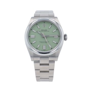 Rolex Oyster Perpetual 'Pistachio ' Pre Owned Watch Ref 134300