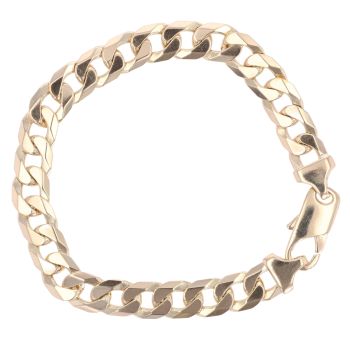 9ct Yellow Gold Curb Bracelet 8.5"