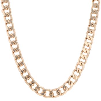 9ct Yellow Gold Curb Chain 22"