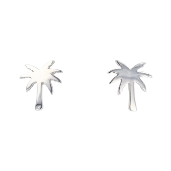 Silver Palm Tree Earrings