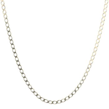 9ct Yellow Gold Curb Chain 18"