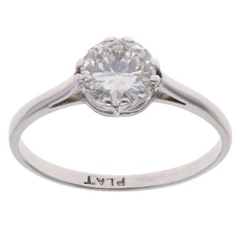 Platinum 1.00ct Diamond Solitaire Ring