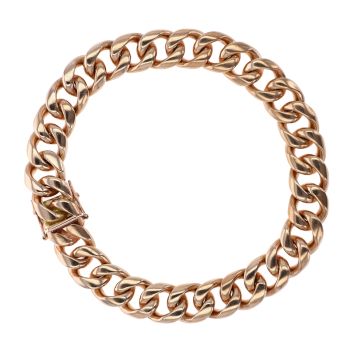 9ct Yellow Gold Curb Bracelet 9.5"