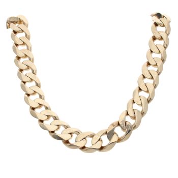 9ct Yellow Gold Curb Chain 26"