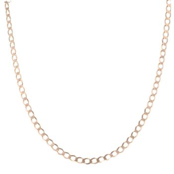 9ct Yellow Gold Curb Chain 18"