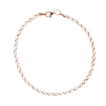 9ct White and Rose Gold Fancy Bracelet 7.5"