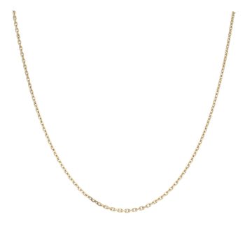 9ct Yellow Gold Fancy Link Chain 16"