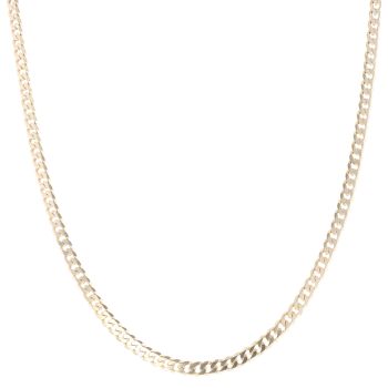 9ct Yellow Gold Curb Chain 18"