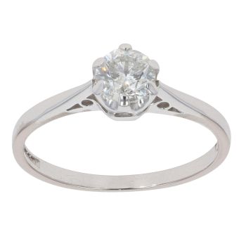 18ct White Gold 0.50ct Diamond Solitaire Ring